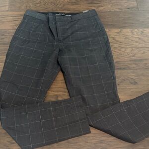 Women’s banana republic  Gray Checkered Pants trousers